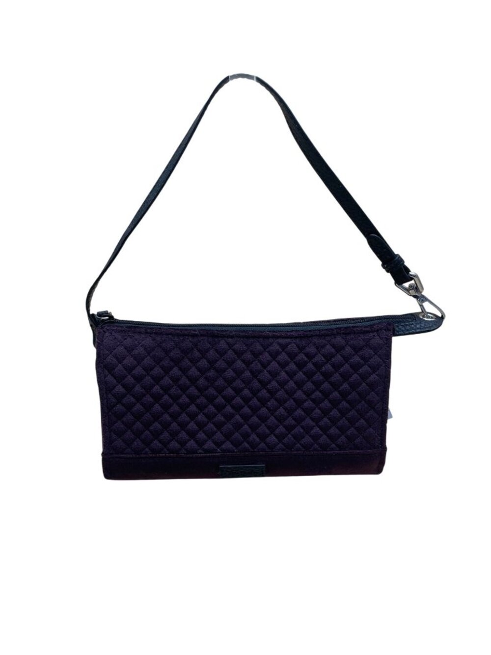 Vera Bradley Women’s Blackberry Wine RFID Slim Faux Leather Trim Wristlet Clutch
